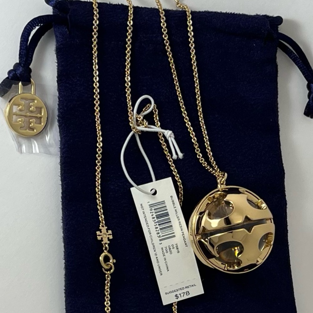 TORY BURCH Bubble Miller Pendant Necklace - Picture 5 of 6